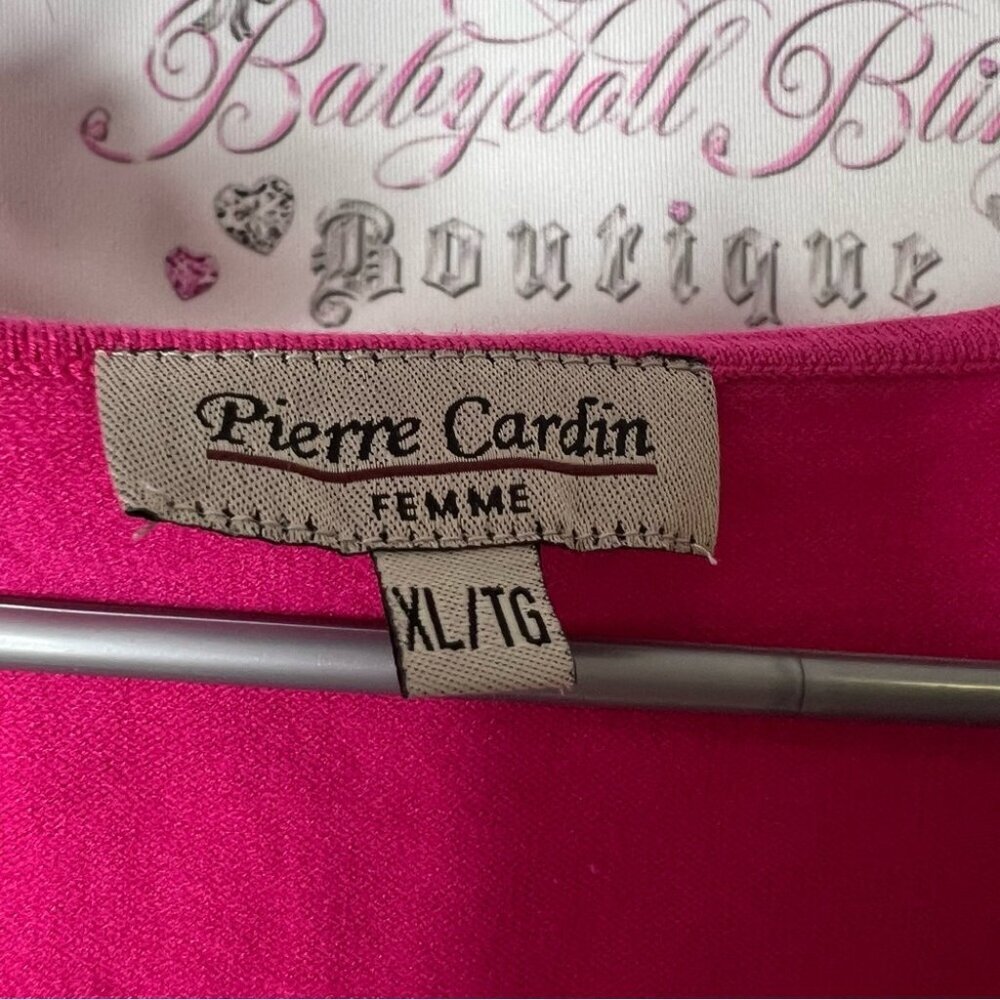 Pierre Cardin femme tank towel cowl style stretchy shirt Pink Sleeveless Top - Picture 5 of 5
